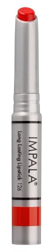 Impala - Lang anhaltender Lippenstift Farbe Mattes Orangerot Nº 126 | Permanenter Lippenstift | Permanenter Lippenstiftstick | Lange Haltbarkeit | Feuchtigkeitsspendender Lippenstift