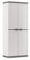 Keter Armadio Jolly Portascope, 3 Ripiani Regolabili, Bianco/Grigio, 68x39x166H cm