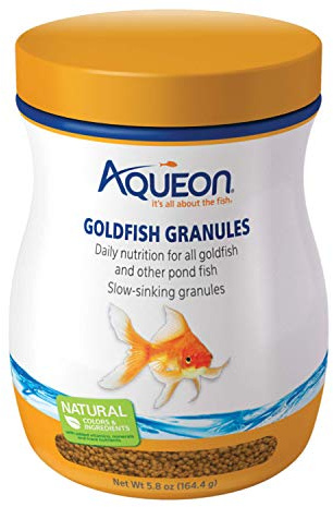 Aqueon Goldfish Fish Food Slow Sinking Granules, 5.8 Ounce, 100106053