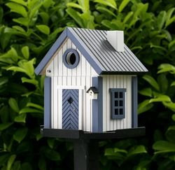 Wildlife Garden Nistkasten und Futterhaus Multiholk Seeschuppen blau - weiß