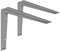 Element System 18133-00139 Regalkonsole Alido/Regalträger / 5 Größen / 3 Farben / 2 Stück/grau/ 155 x 220 mm, 155x220 mm