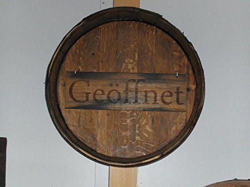 JUNIT Fassfront 225LB D.60cm und 14cm Tiefe aus gebrauchtem Burgunder Eichenfass Weinfass Holzfass