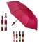 VINRELLA Ombrelli per bottiglie di vino, compatti per viaggi, leggeri, antigoccia, regalo divertente, manuale, impermeabile, anti-UV, pieghevole e conservabile in guscio (bordeaux)
