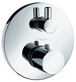 hansgrohe Ecostat S Unterputz Thermostat mit Abstellventil, für 1 Funktion, Chrom