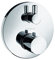 Hansgrohe 15701000, Set esterno per miscelatore monocomando vasca/doccia Ecostat S, da incasso, incl. Termostato, con valvola di non ritorno, cromato