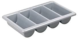 Olympia 6690 Kristallon Cutlery Tray 4 Compartment - GN 1/1, Grey