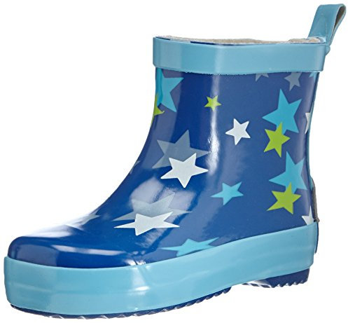 Playshoes Bottes en Caoutchouc Basses Pluie, Étoiles, 21 EU