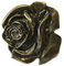 Dark Dreams Gothic Mittelalter Buckle Gürtelschnalle Rose Schnalle für Gürtel Blume Rosen Rose in altmessing