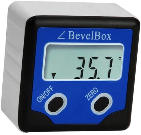 Digital Bevel Box Gauge Angle Protractor Digital Angle Finder Waterproof Angle Gauge Clinometer Inclinometer with Magnetic Base Backlight Finder Gauge Meter for Woodworking, Handyman, DIY tools