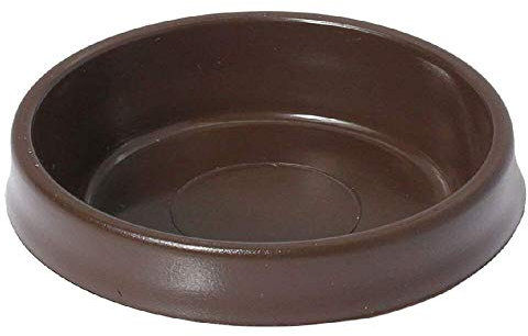 8 X CASTOR CUPS LARGE BROWN FLOOR PROTECTOR GLIDES by Selhard