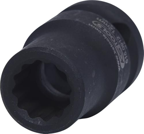 KS Tools 515.0912 1/2 12-kant-Kraft-Stecknuss, kurz, 12mm
