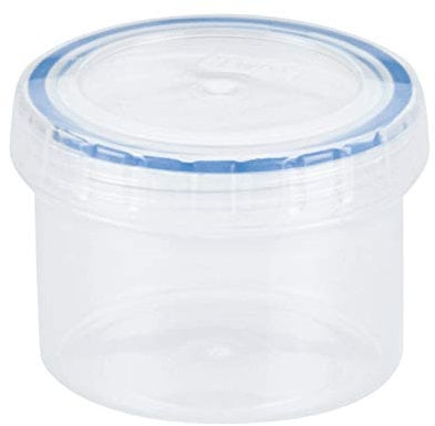 LocknLock Round 150ml Food Storage Containers with Lid - Airtight & Watertight, Microwave & Dishwasher Safe Food Containers with Twist Lids (77 x 58mm)