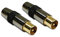 Metronic 419100 - Tomas TV macho 9.52 mm, dorado/negro