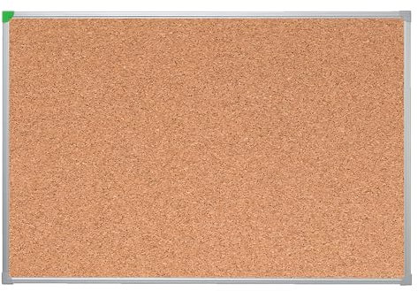 FRANKEN Korktafel U-Act!Line, 60 x 40 cm, pinnbar, mit Aluminiumrahmen, Notiztafel zur Wandbefestigung, braun, KT944060