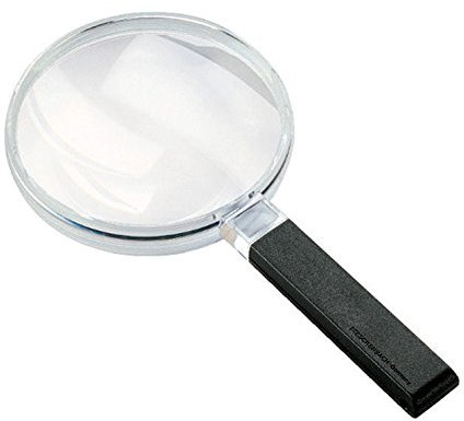 Biconvex Leselupe [Eschenbach 2642120] PXM®-Leichtlinse, DUPLEX-beschichtet für randscharfe, verzeichnungsfreie Abbildung, Abmessungen Linse: Ø 120 mm, Vergrößerung: 2x, Dioptrie: 3,2