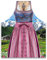 Schürze Bayerische Frau im Dirndl Grillschürze mit Motiv Küchenschürze Kochschürze apron