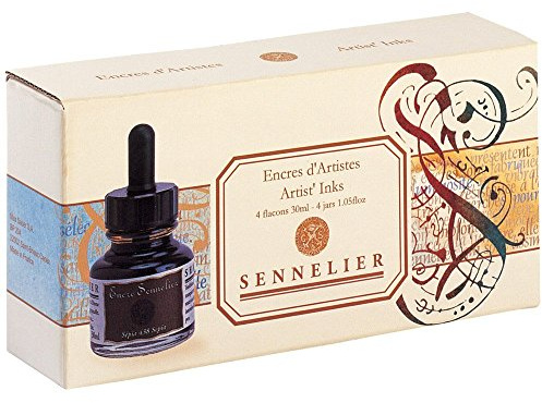 Sennelieir Artists Ink Set of 4 Colors