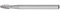 PFERD HM-Frässtift, Flammenform B, Zahnung 3 PLUS, Frässtift-ø 3mm, Schaft-ø 3mm, Länge 37mm, 21202533 – für universelle Anwendungen auf den wichtigsten industriell verwendeten Werkstoffen