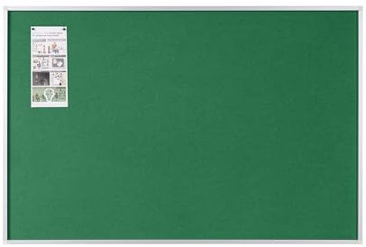 Bi-Office Filztafel New Generation, Pinnwand mit Aluminiumrahmen, 90 x 60 cm, Grün
