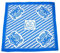 Bavariashop Tischdecke 1 qm Bayern, 1 x 1 Meter, Rauten, Weiß Blau, 100% Baumwolle, Picknick, Bayerische Dekoration
