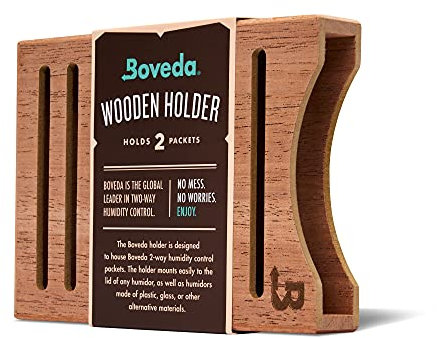 Boveda für Zigarren | Boveda-Halter aus Holz für Humidor | Zur Verwendung bei zwei (2) 60 übereinander (separat erhältlich) | mit Magnet- und Befestigungssets | 1 Stück
