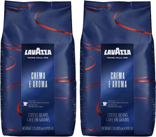 Lavazza Espresso Crema E Aroma Coffee Beans 1Kg (Pack of 2)