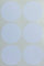 Sticker Weiß 50 mm runde Aufkleber – 5 cm Sticker 72 Stück von Royal Green