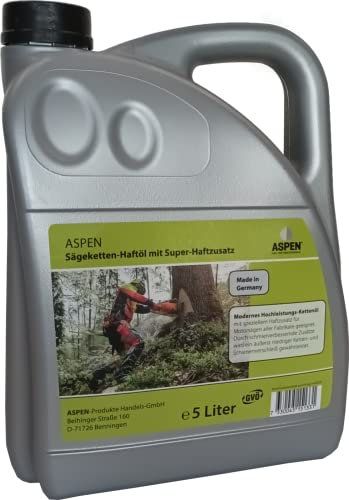 5 Liter ASPEN mineralisches Kettenöl Sägeketten-Haftöl Sägekette Kettensäge