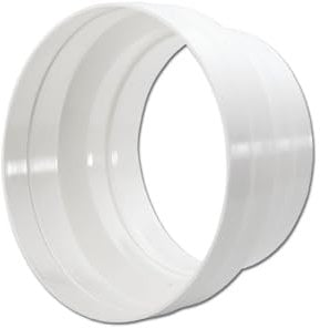 Europart 10006302 UNIVERSAL Adapter Reduzierstück Übergangsstück Verbinder 150mm / 125mm Rund Anschluss Abluft Rohr Abluftkanal Abluftschlauch für Dunstabzugshaube Klimagerät Trockner