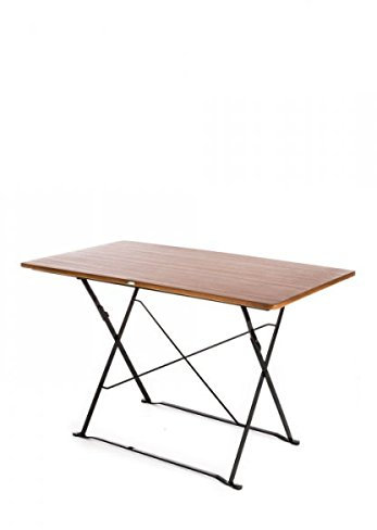 Klassischer, klappbarer Tisch, aus stabilem Stahlgestell mit pflegeleichter Resysta-Belattung 120 x 74 x 70cm