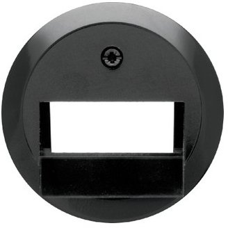 Hager Nostalgia Zentralplatte für 2 Toma EUA schwarz