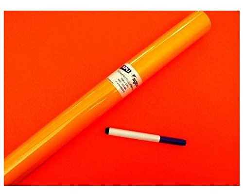 Apli 065401 Rouleau Papier Fluo, 10 x 70 cm, Orange
