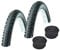 KENDA Set: 2 x Kobra K885 Fahrradreifen MTB SEMI-Slick 50-559 / 26x2.00 + Conti SCHLÄUCHE Autoventil