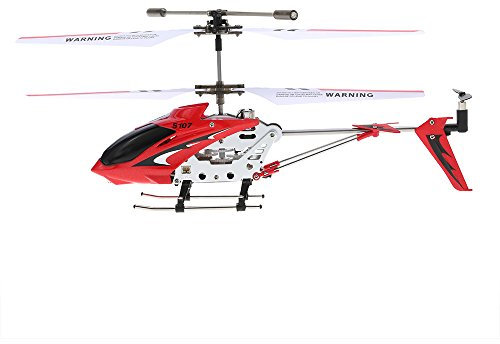 Syma S107G Mini 3 Canaux Infrarouge RC Hélicoptète avec Gyroscope Double Protection Rouge