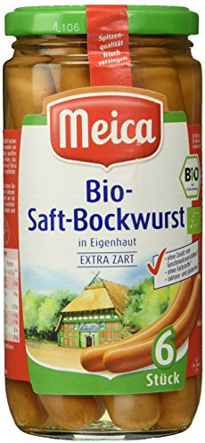 Meica Bio-Saft-Bockwurst in Eigenhaut extra zart, 6 Stück, 380 g