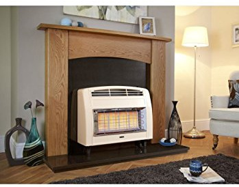 DESIGNER FIRE FLAVEL FORSC0EN CREAM STRATA GAS FIRE -EC