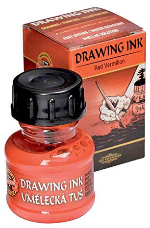 Zeichentusche 20 g - Zinnoberrot 5