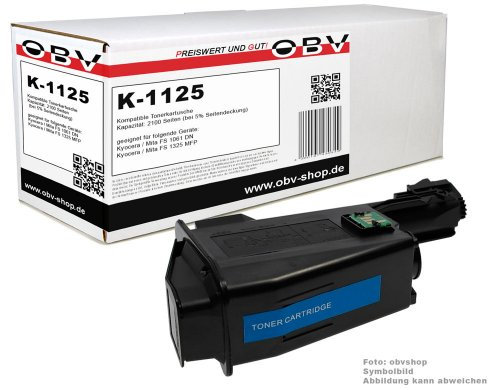 Toner kompatibel Kyocera FS-1061 / 1325 ersetzt TK-1125 Schwarz 3000 Seiten