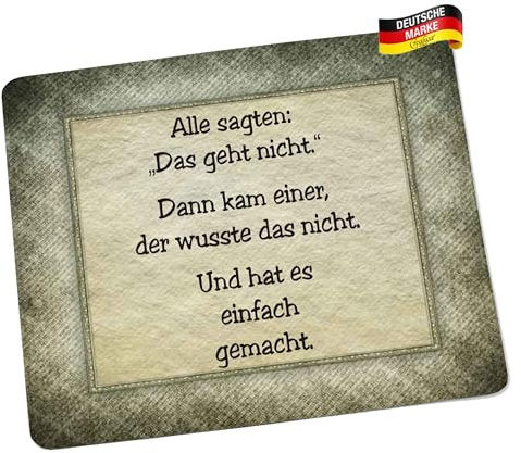 Mousepad/Mauspad Alle sagten das geht Nicht... Mousepad - lustige mousepads - Geschenkartikel - Computerzubehör