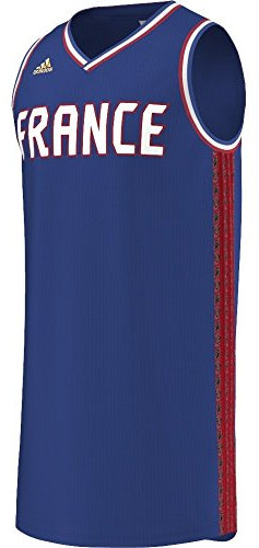 adidas Basketball Trikot Frankreich 2015 – 2016 – Unisex S blau