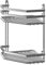 Swedish Chrome 2 Shelf Corner Caddy with 5 Year Guarantee Size: 20X30X20 by Satina