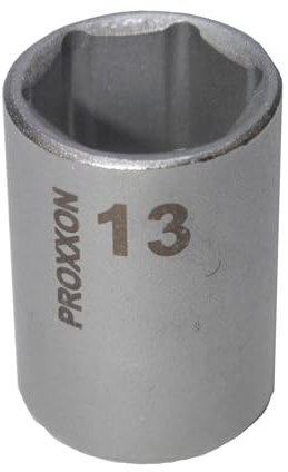 PROXXON 2223728 - Douille courte Hex 1/4 13 mm, Argent/Vert