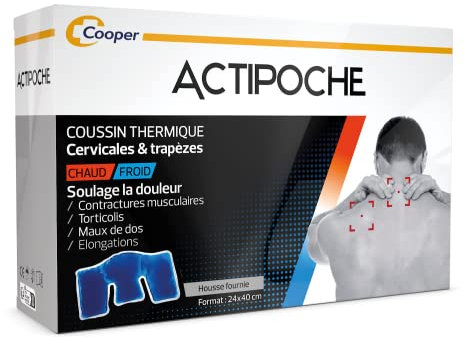 Actipoche coussin thermique cervicales et trapèzes format 24x40cm
