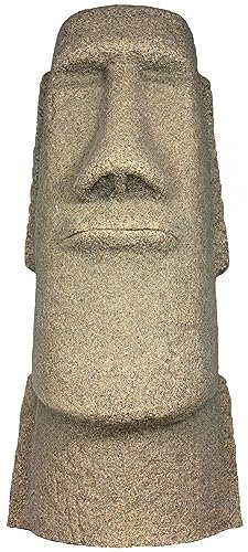 Emsco Group Osterinsel-Kopfstatue - Natursandsteinoptik - aus Harz - leicht - 71,1 cm Höhe