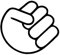 NetSpares Plott Aufkleber Shocker Fist Faust Sticker Tuning Autoaufkleber Fun Gag