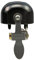 CRANE Bell Co. E-Ne with Clamp Band Mount Messing Fahrradklingel, Neo Black, 22mm - 31.8mm