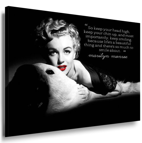 Druck auf Leinwand Marilyn Monroe Bild fertig auf Keilrahmen ! Pop Art Gemälde Kunstdrucke, Wandbilder, Bilder zur Dekoration - Deko. Film/Movie/Tv Stars Kunstdrucke