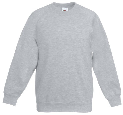 Fruit of the Loom Unisex Kids Raglan Premium Sweater