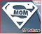Ritrama Indigos UG Auto Aufkleber Super Mom Car Window 101mm weiß