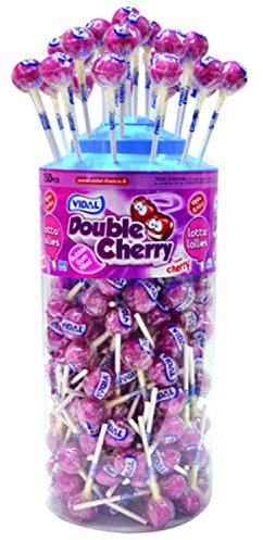 VIDAL Sucettes Double Cherry x 150